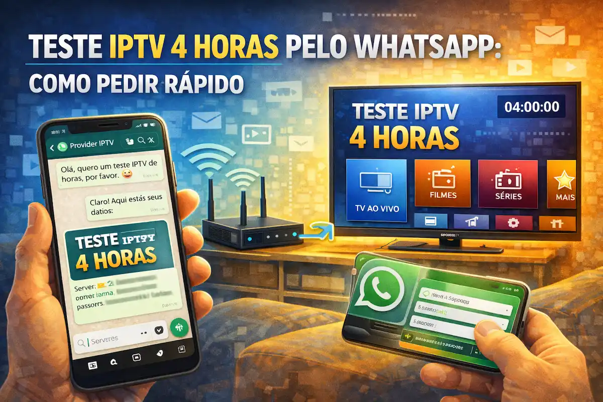 Teste IPTV 4 Horas pelo WhatsApp